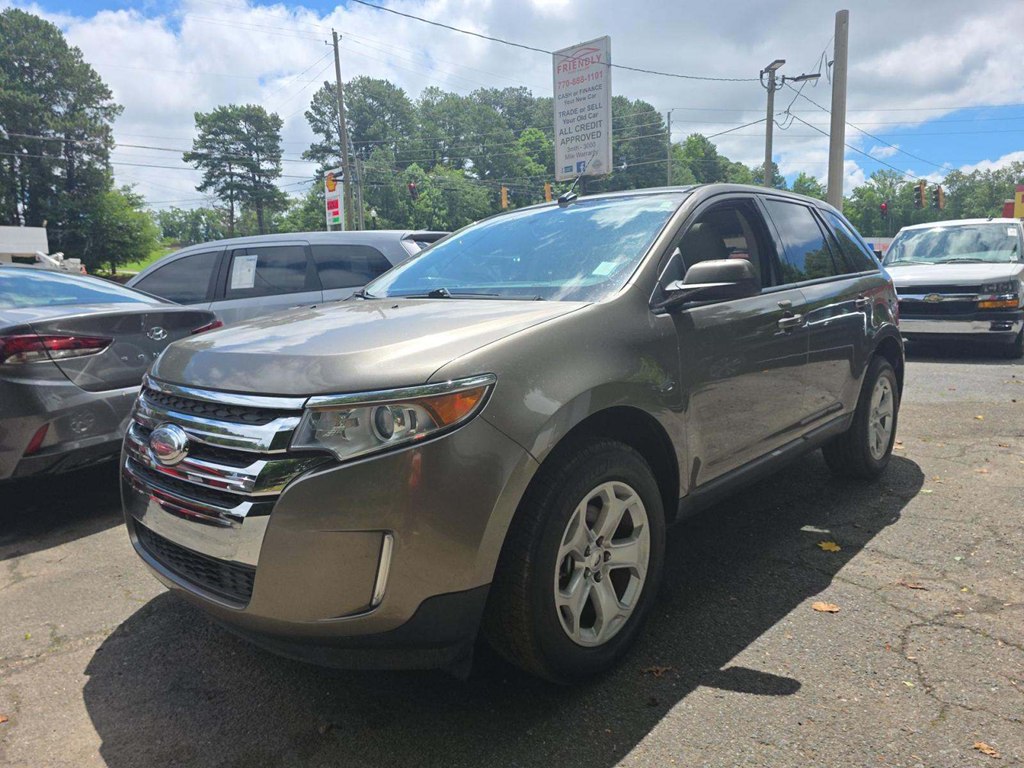 Used 2013 FORD EDGE SEL SUV, TAN 3.5L Gas FWD