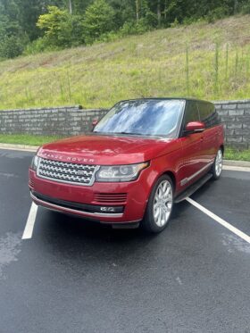 Used 2017 LAND ROVER RANGE ROVER SUPERCHARGED SUV, RED 5.0L Gas AWD