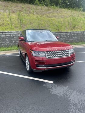 Used 2017 LAND ROVER RANGE ROVER SUPERCHARGED SUV, RED 5.0L Gas AWD