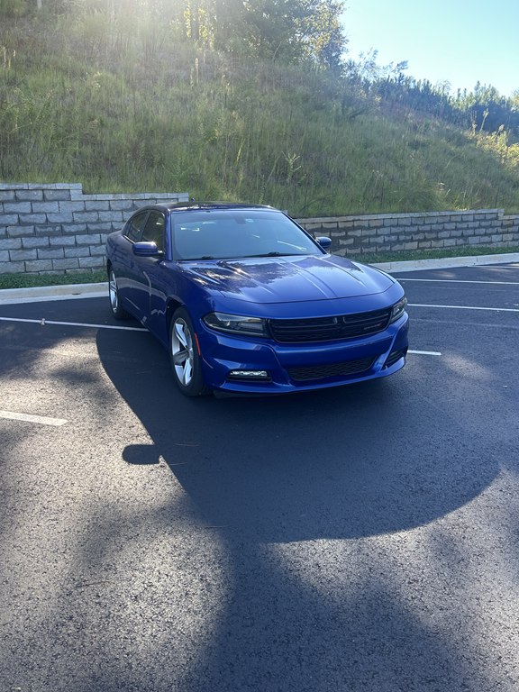 Used 2018 DODGE CHARGER SXT PLUS Sedan, BLUE 3.6L Electric RWD