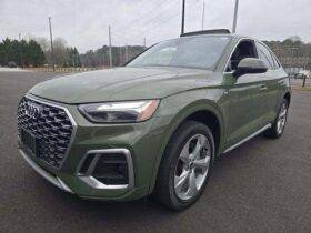 Used 2022 AUDI Q5 SPORTBACK QUATTRO S LINE PREM PLUS 45 TF SUV, GREEN 2.0L Other AWD