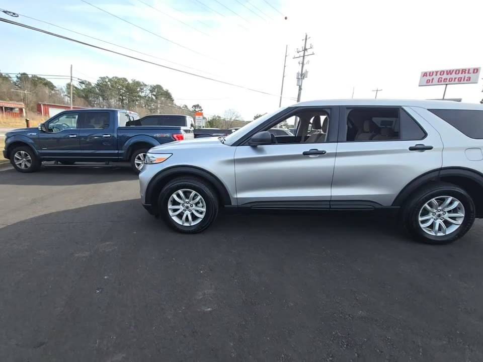 Used 2021 FORD EXPLORER BASE SUV, SILVER 3.3L AWD Hybrid